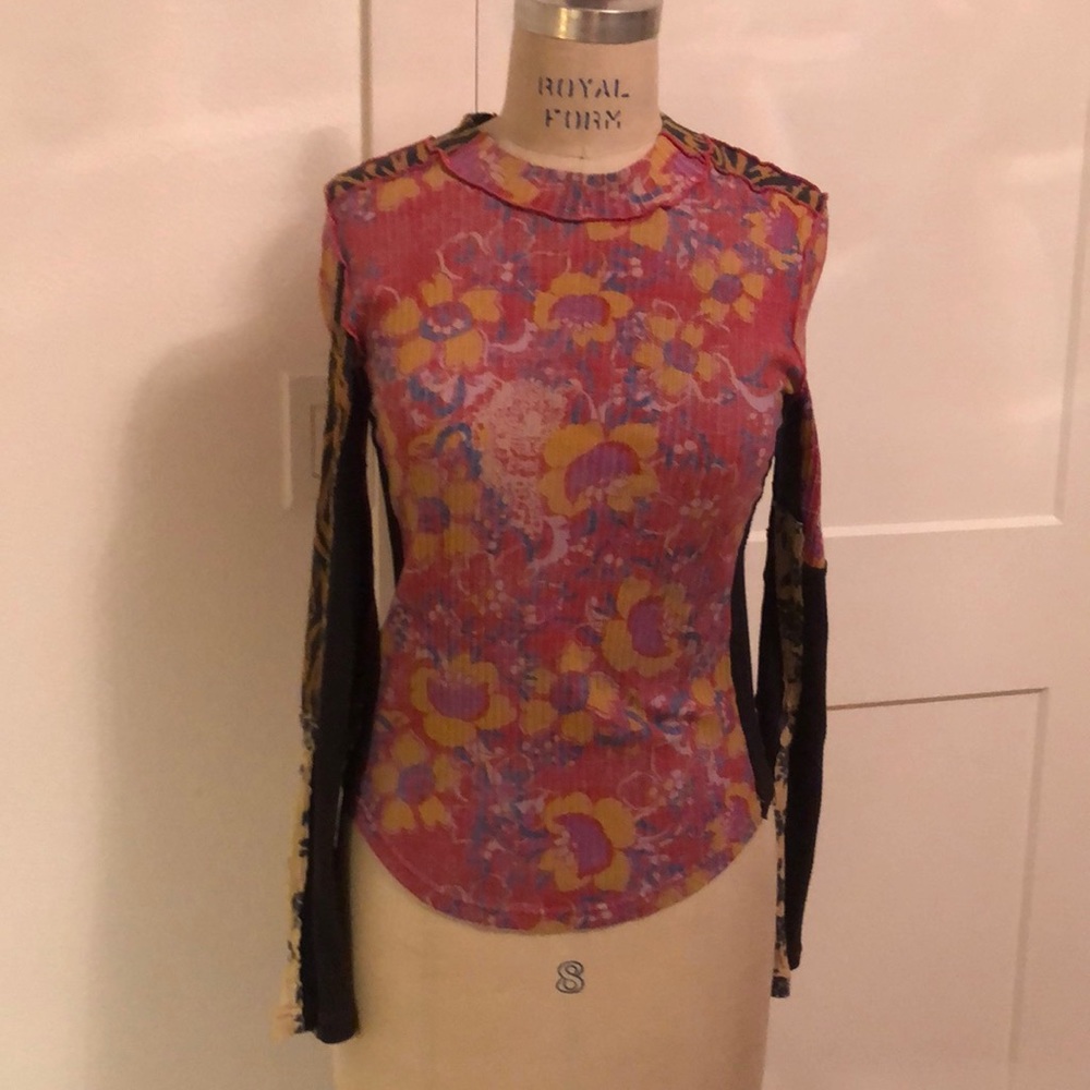 Floral Long Sleeve Women's Top